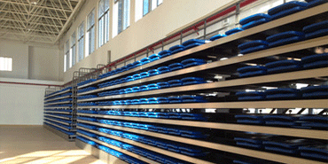 廈門(mén)蔡塘學(xué)校體育館伸縮看臺(tái)