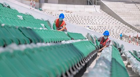 新工體座椅預(yù)計(jì)11月底安裝完成，觀眾座椅喜換新裝